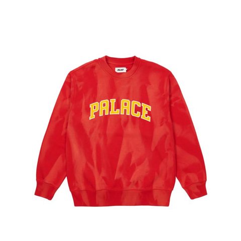Palace TRY-DYE CREW RED / WHITE