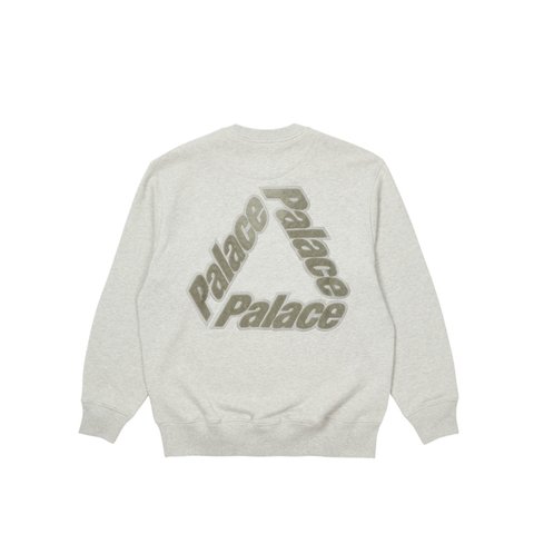 Palace P-3 CHENILLE CREW GREY MARL - Colorway