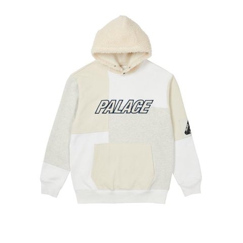 FLEECED HOOD WHITE