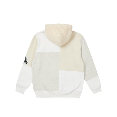FLEECED HOOD WHITE