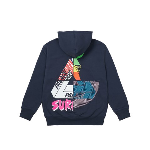 Palace MIX UP HOOD NAVY - Colorway
