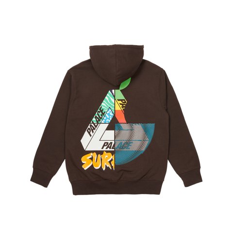 Palace MIX UP HOOD BROWN - Colorway