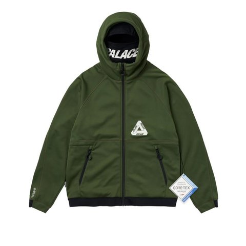 Palace PALACE GORE-TEX MASKED SOFT SHELL JACKET GREEN