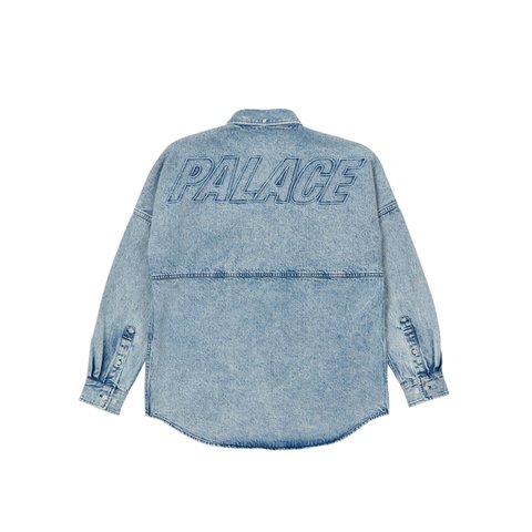 Palace DENIM BOSSY SHIRT WASHED BLUE - Colorway
