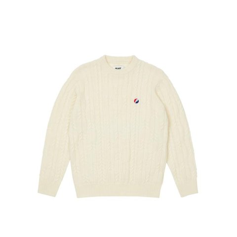 Palace CABLE KNIT CREAM