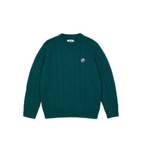 Palace CABLE KNIT TEAL