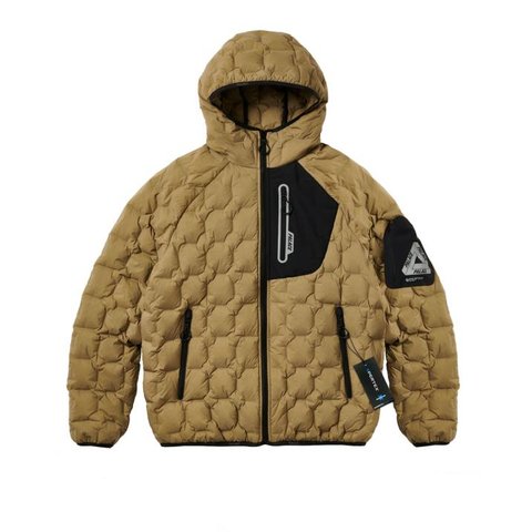 Palace PERTEX LIGHTEN UP DOWN JACKET TAN