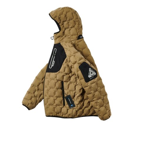 Palace PERTEX LIGHTEN UP DOWN JACKET TAN - Colorway