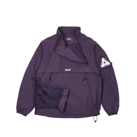 ZIP OFF GILET JACKET PURPLE