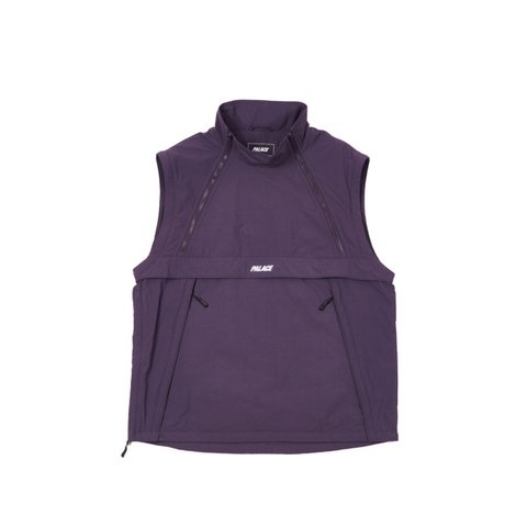 ZIP OFF GILET JACKET PURPLE