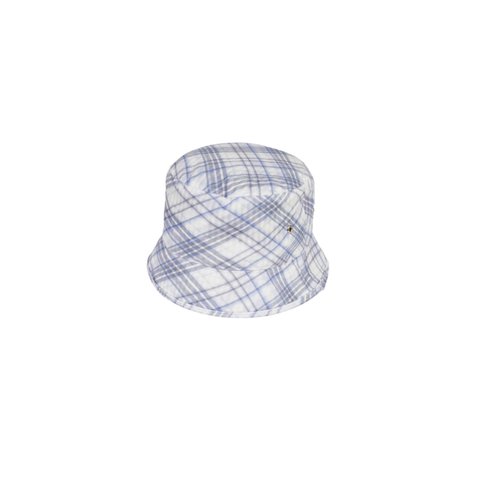 Palace WARP CHECK BUCKET HAT BLUE - Colorway
