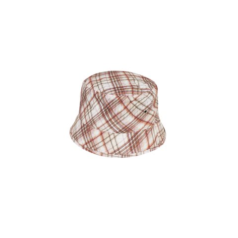 Palace WARP CHECK BUCKET HAT RED - Colorway