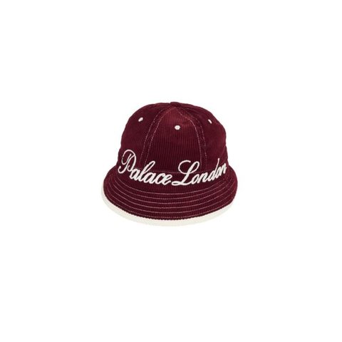 Palace CHAIN STITCH BELL BUCKET HAT BURGUNDY