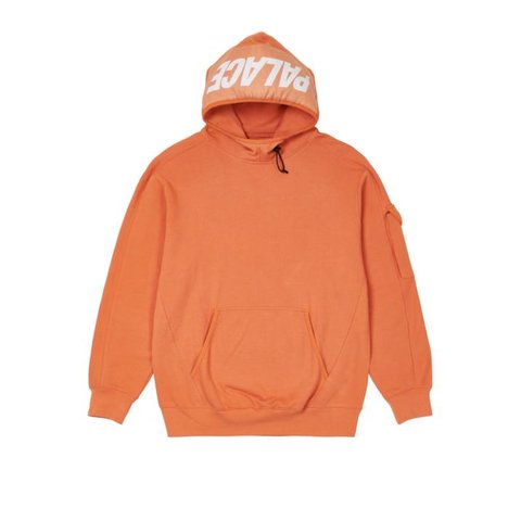 Palace GIANT WOVEN LABEL HOOD ORANGE