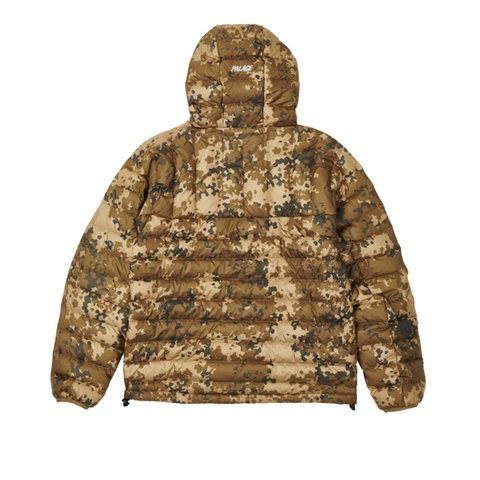Palace PERTEX Q-LITE DOWN JACKET BROWN MOSS CAMO - Colorway