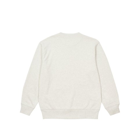 Palace SOFAR CREW LIGHT GREY MARL - Colorway