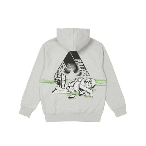 Palace FALLEN CITY HOOD GREY MARL - Colorway
