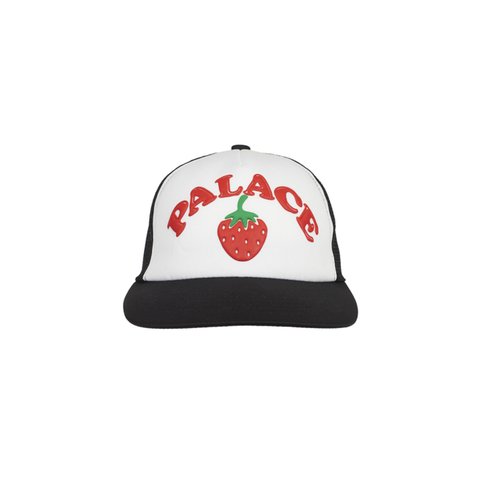 Palace STRAWBERRY TRUCKER HAT BLACK - Colorway