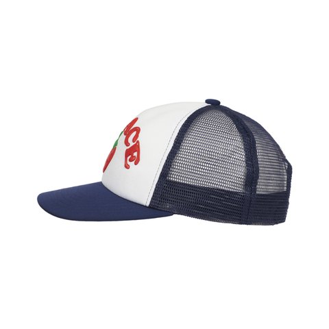 Palace STRAWBERRY TRUCKER HAT NAVY - Colorway