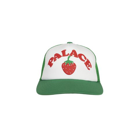 Palace STRAWBERRY TRUCKER HAT GREEN - Colorway
