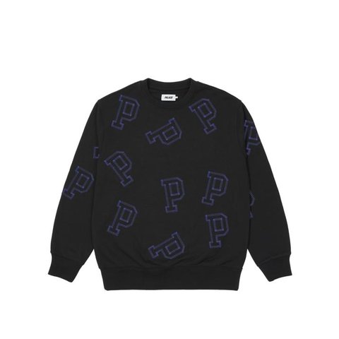Palace MULTI P FLATLOCK CREW BLACK