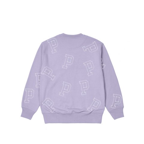 Palace MULTI P FLATLOCK CREW LILAC - Colorway