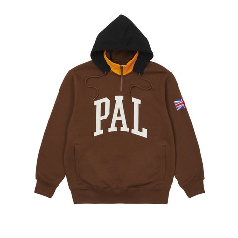 Palace PAL GB 1/4 ZIP BROWN - Colorway