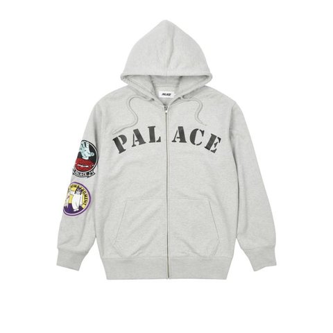Palace DUCK BOMB HOOD GREY MARL