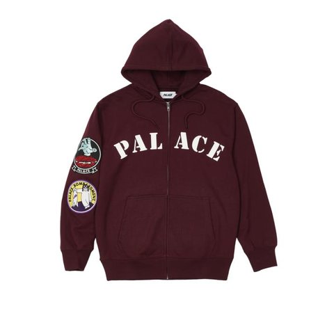 Palace DUCK BOMB HOOD BURGUNDY