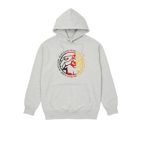 Palace CLASSICO HOOD GREY MARL
