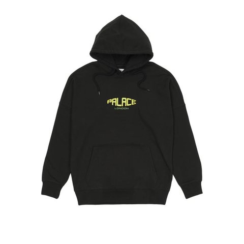 Palace SPACED LOGO DROP SHOULDER HOOD BLACK