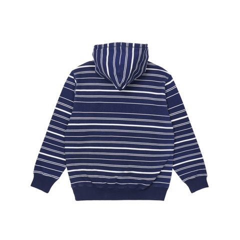 Palace PRINTED STRIPE HOOD NAVY - Colorway
