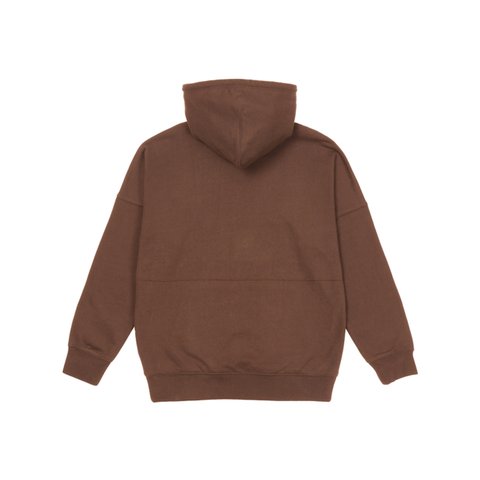Palace SPACED LOGO DROP SHOULDER HOOD BROWN - Colorway