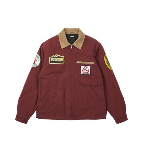 Palace BADGE WORK JACKET WINE