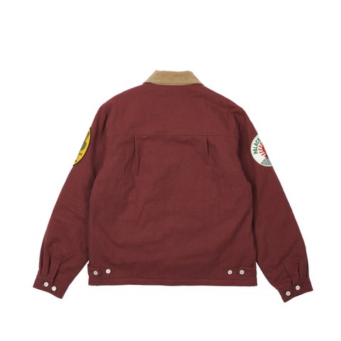 Palace BADGE WORK JACKET WINE - Colorway