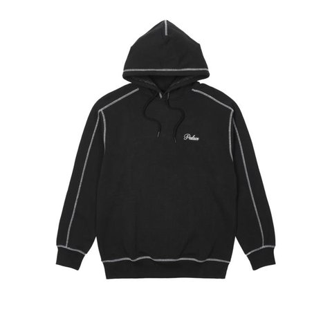 CHAIN STITCH HOOD BLACK