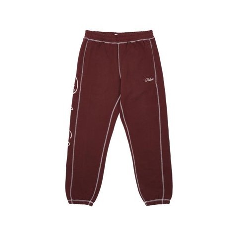 Palace CHAIN STITCH JOGGERS CHERRY