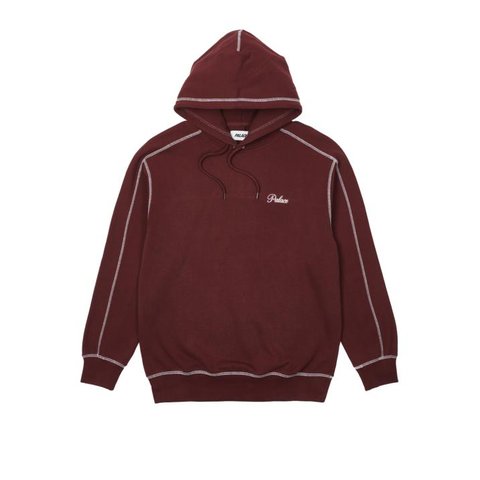 Palace CHAIN STITCH HOOD CHERRY