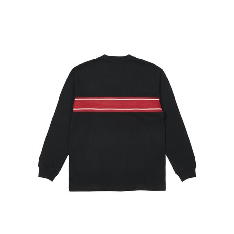 Palace KNIT BLOCK LONGSLEEVE BLACK - Colorway