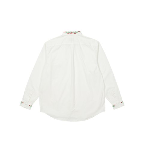 Palace STRAWBERRY EMBROIDERY DENIM SHIRT WHITE - Colorway