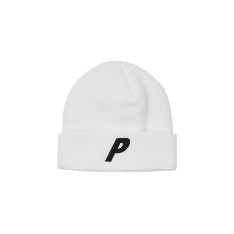 Palace 3D P BEANIE WHITE