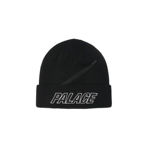 Palace ZIP POCKET BEANIE BLACK