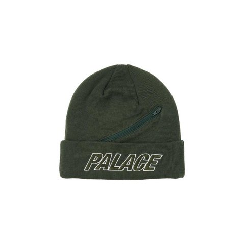 Palace ZIP POCKET BEANIE GREEN