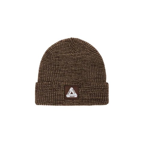 Palace TRI-FERG PATCH BEANIE BROWN