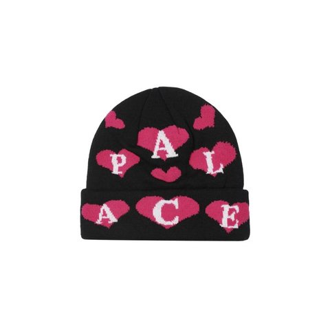 Palace LOVE ME JACQUARD BEANIE BLACK