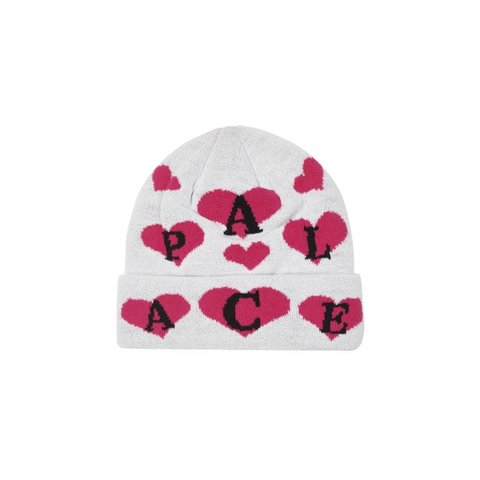 Palace LOVE ME JACQUARD BEANIE WHITE