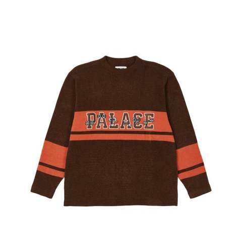 Palace CHENILLE KNIT BROWN / ORANGE