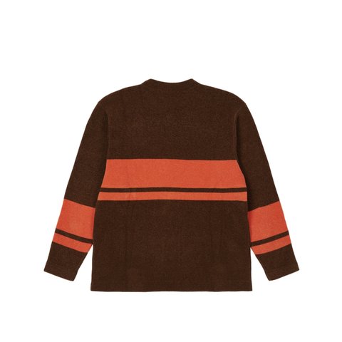 Palace CHENILLE KNIT BROWN / ORANGE - Colorway
