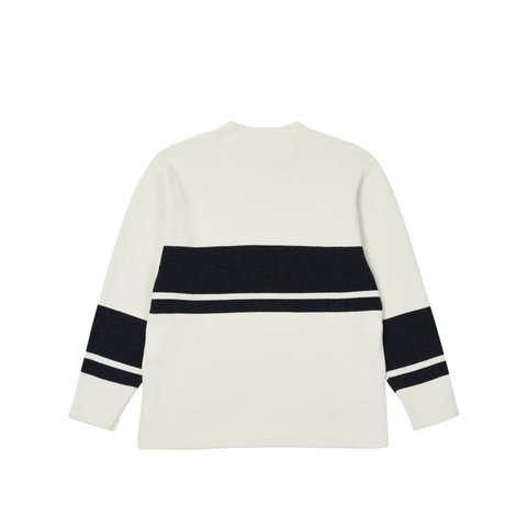 Palace CHENILLE KNIT CREAM / BLUE - Colorway