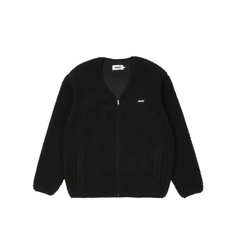 Palace SHEARLING CARDIGAN BLACK